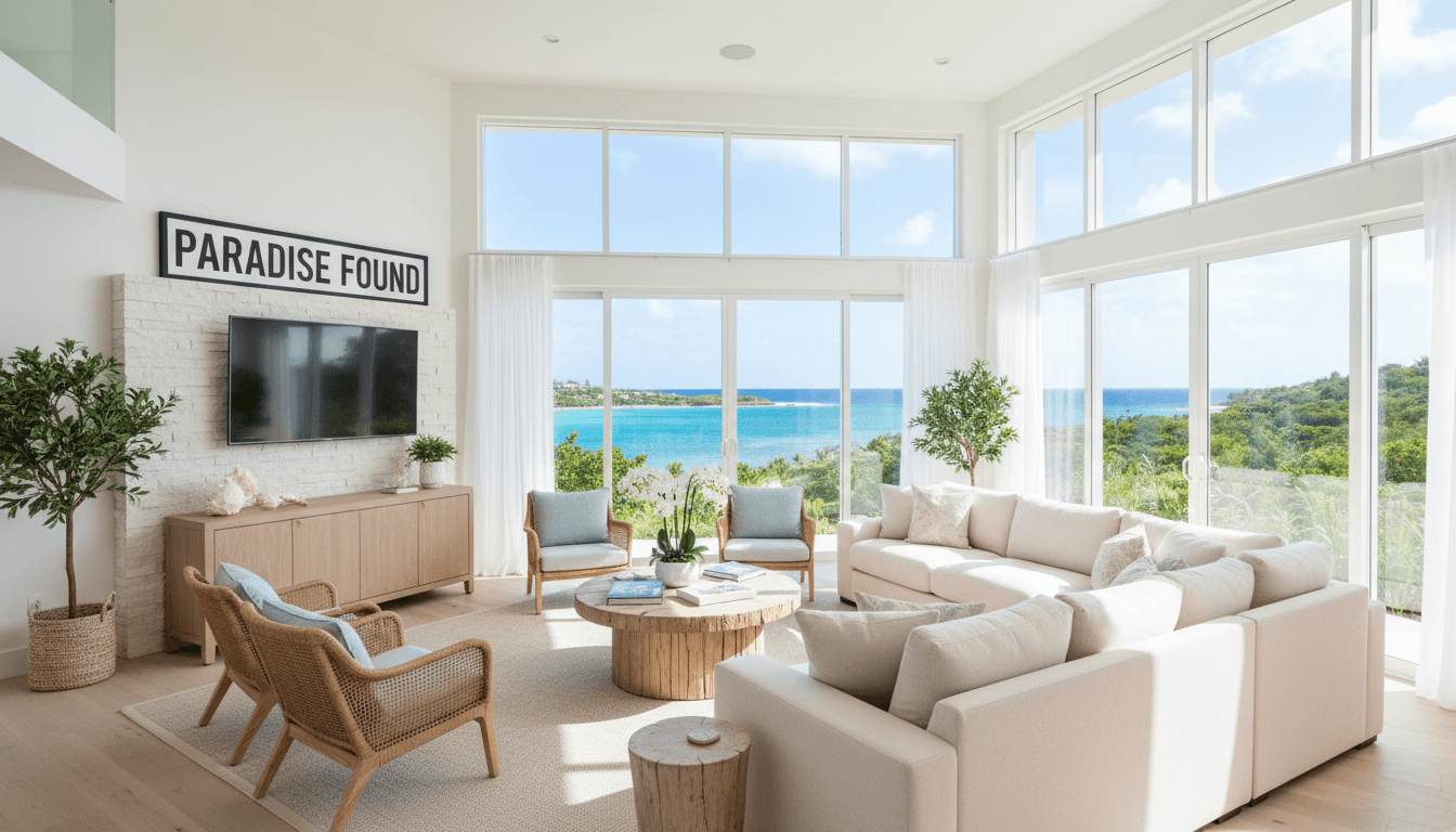 Clean and bright vacation rental living room in Deep Creek Lake